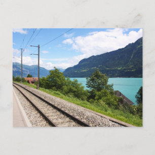 Järnvägsspår i Schweiz Vykort