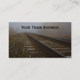 Järnvägsspår i Tåg Visitkort