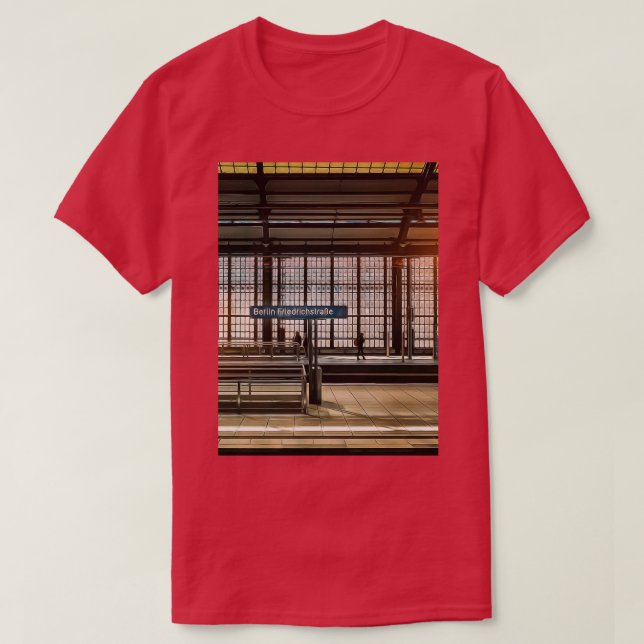 Järnvägsspår Tåg Station Travel Transport T Shirt (Design framsida)