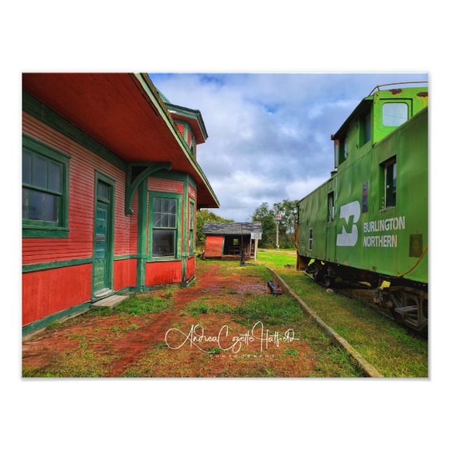 Järnvägsstationen Fototryck (Framsidan)