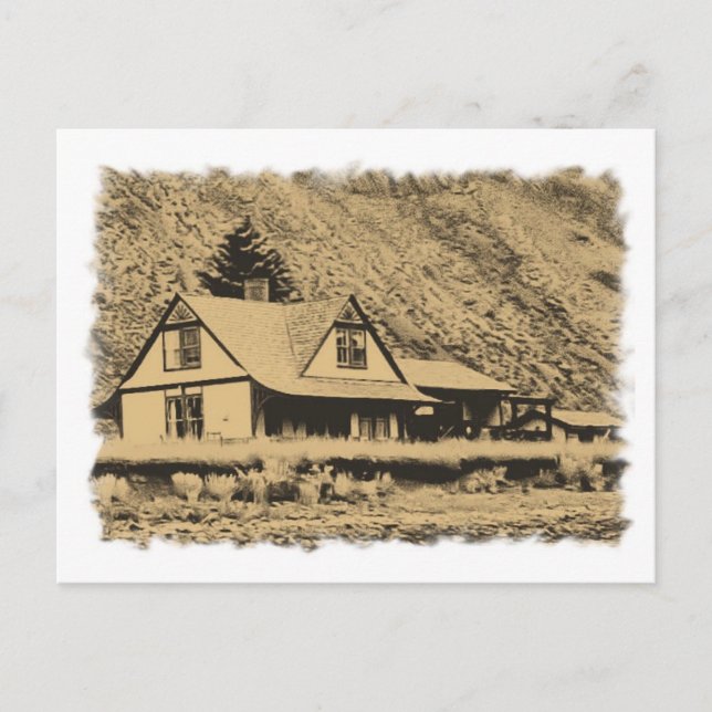 Järnvägsstationen Wagon wheel gap Vykort (Framsida)