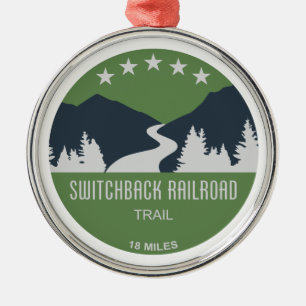 Järnvägståg Julgransprydnad Metall
