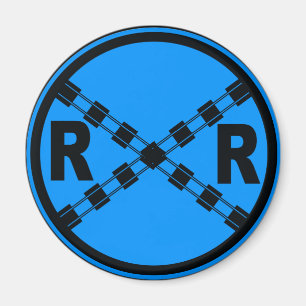 Järnvägstrafik gatuskylt magnet