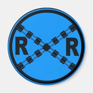 Järnvägstrafik gatuskylt magnet