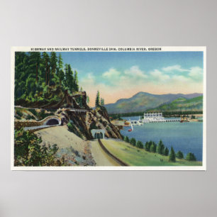 Järnvägstunnlar nära Bonneville Poster