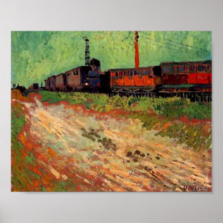 Järnvägsvagnar (F466) Van Gogh Fine Art Poster