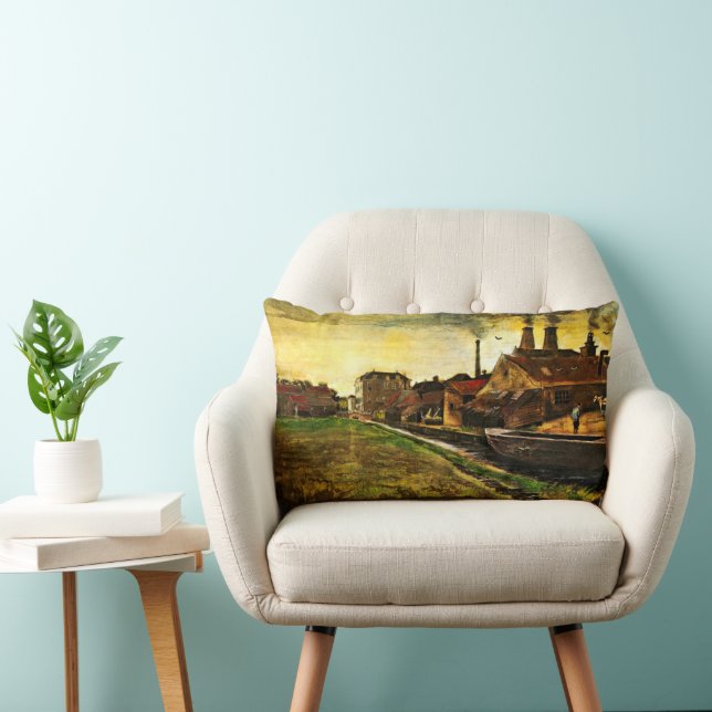 Järnverket i Haag av Vincent van Gogh Lumbarkudde (Stol)