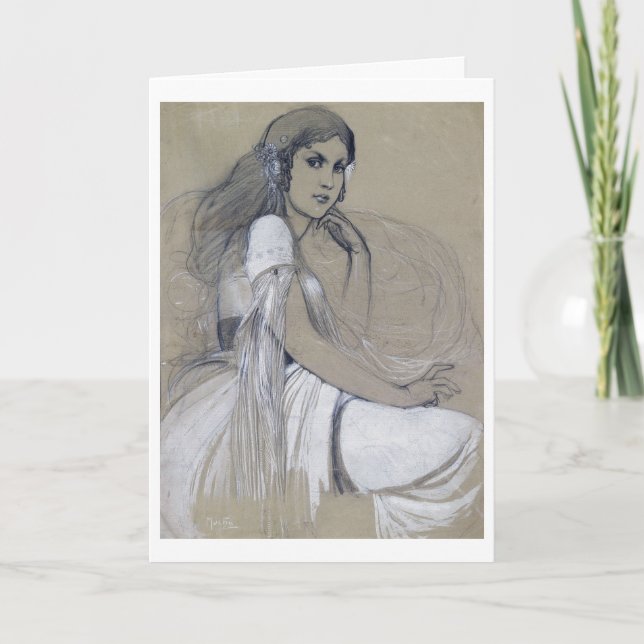 Jaroslava Muchova, Alphonse Mucha Kort (Framsida)