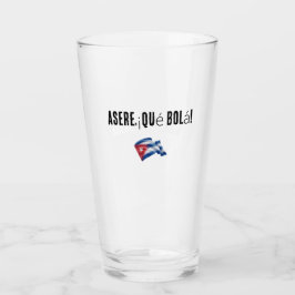 jarra / vaso con frase cubana glaskopp