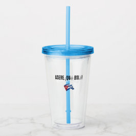 jarra / vaso con frase cubana take away mugg
