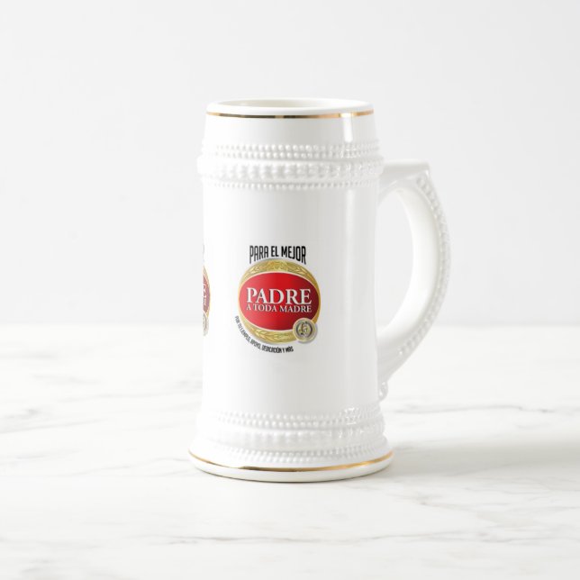 JARRON DE CERVEZA CON FRASES PARA PAPA SEJDEL (Framsida höger)