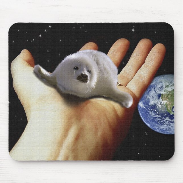 JARTH DAY HARP SEAL Mousepad Musmatta (Framsidan)