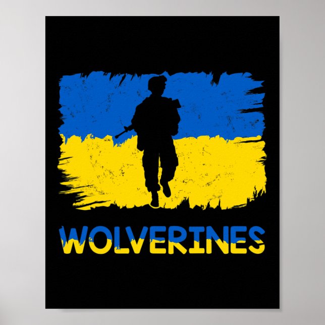 Järvar stödjer Ukraina Stöd Ukraina Stå Poster (Framsidan)