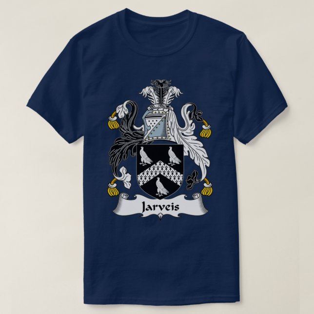 Jarveis Jackar om Arm Family Crest T Shirt (Design framsida)