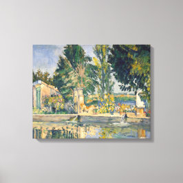 Jas de Bouffan Dammen - Paul Cezanne - c1876 Canvastryck