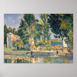 Jas de Bouffan The Pond - Paul Cezanne - c1876 Poster