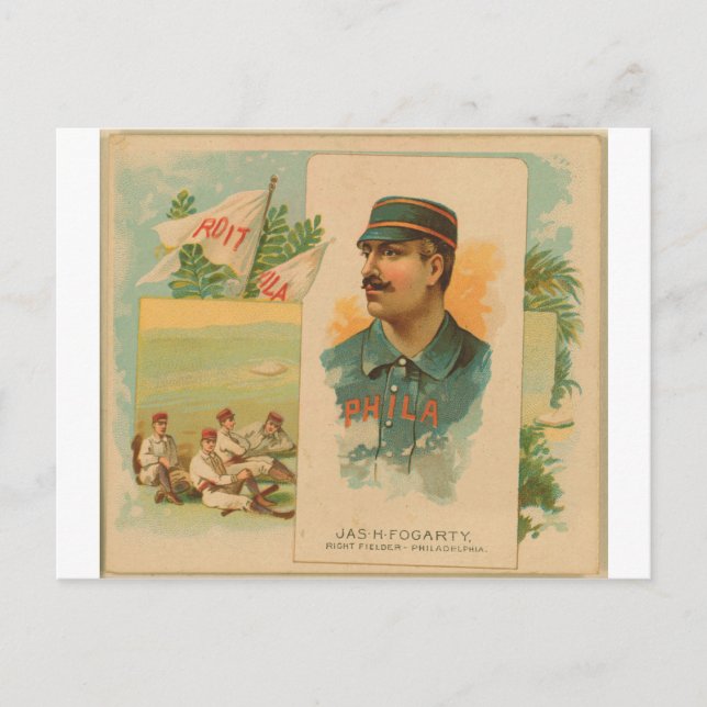 Jas. H. Fogarty, Philadelphia Quakers Vykort (Framsida)