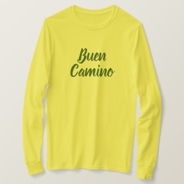 Jaså, Buen Camino! St James Way Pilgrim T Shirt (Design framsida)