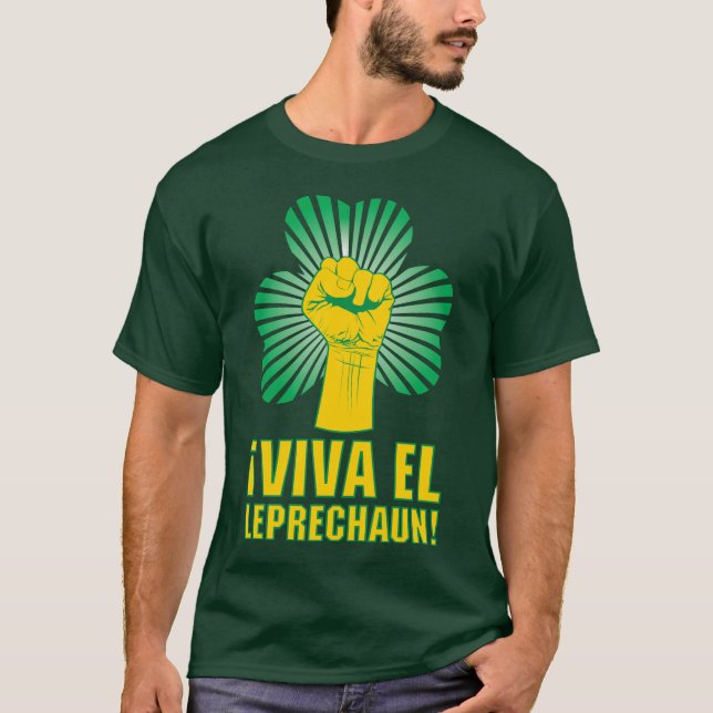 Jaså, Viva El Leprechaun! T-Shirt (Framsida)
