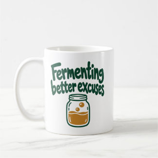 Jäsande Bättre Ursäkter Köks Humor Kaffemugg