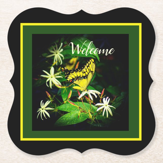 Jasimine Butterfly Papper Underlägg (Framsida)
