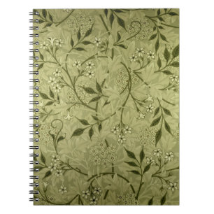 "Jasmin" tapetdesign, 1872 Anteckningsbok Med Spiral