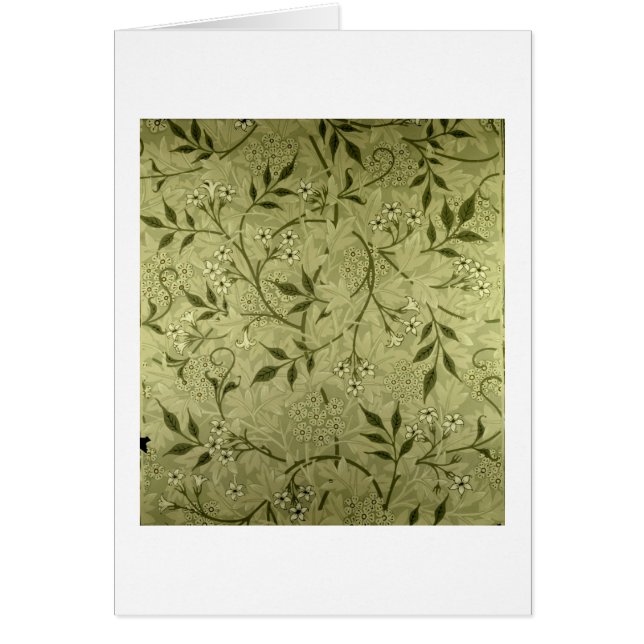 "Jasmin" tapetdesign, 1872 Hälsningskort (Framsidan)