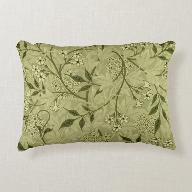 "Jasmin" tapetdesign, 1872 Prydnadskudde (Framsidan)