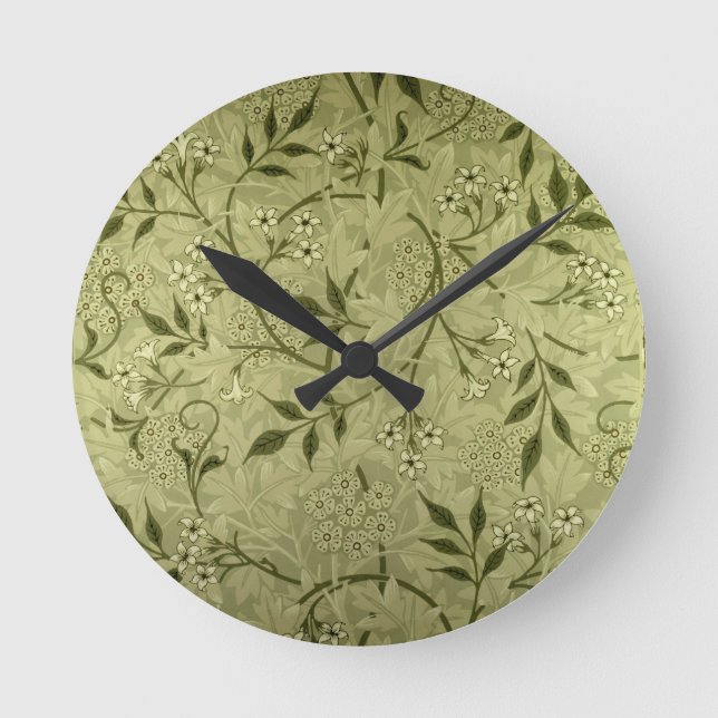 "Jasmin" tapetdesign, 1872 Rund Klocka (Framsida)