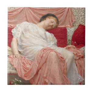 Jasmine av Albert Joseph Moore, Victorian Fine Art Kakelplatta