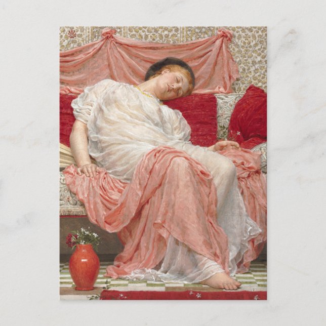 Jasmine av Albert Joseph Moore, Victorian Fine Art Vykort (Framsida)