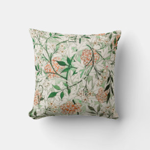 Jasmine av William Morris Grönt Rosa White Blommig Kudde