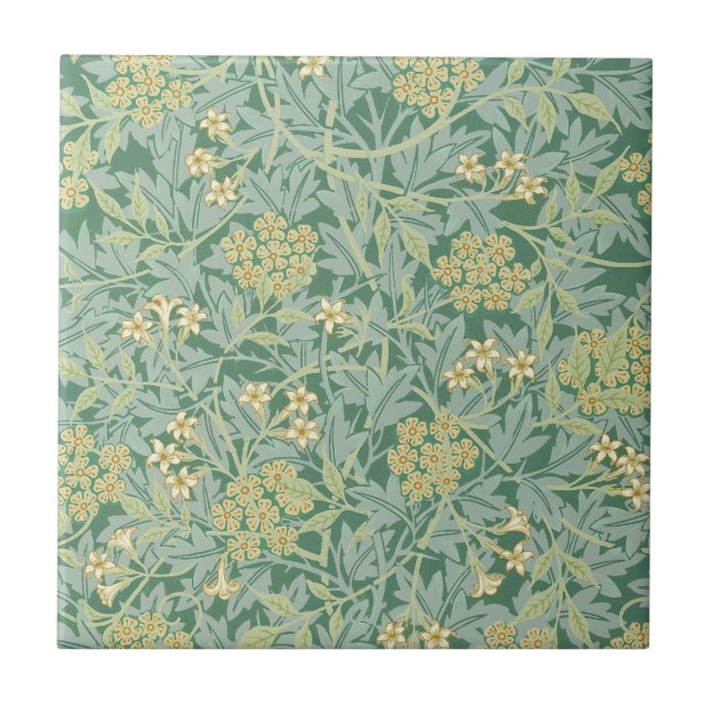 Jasmine av William Morris Kakelplatta (Framsidan)