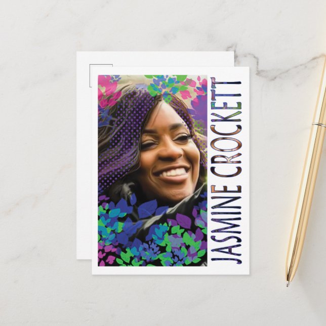 Jasmine Crockett Postcard Vykort (Fram/Back In Situ)