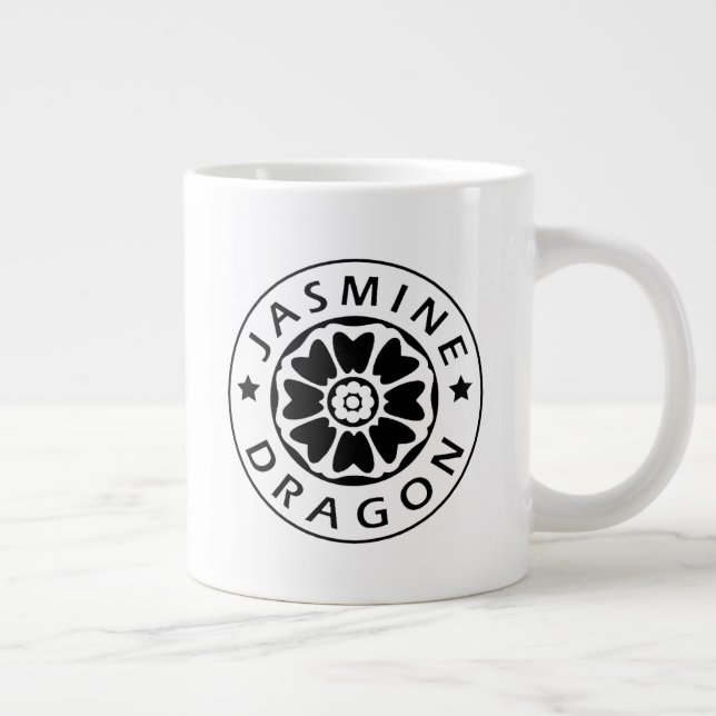 Jasmine Dragon 20oz Mugg - svartvitt Jumbo Mugg (Höger)