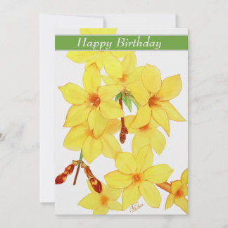 Jasmine Flower Card för grattis på födelsedagen-va Julkort