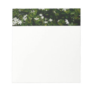 Jasmine Flowers Tropical Blommigt Botanical Anteckningsblock