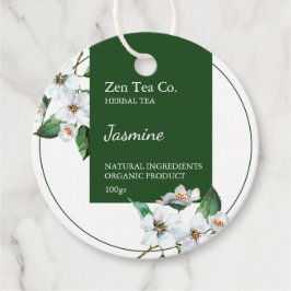 Jasmine Herbal Tea Business Märkre Gåvor Etiketter