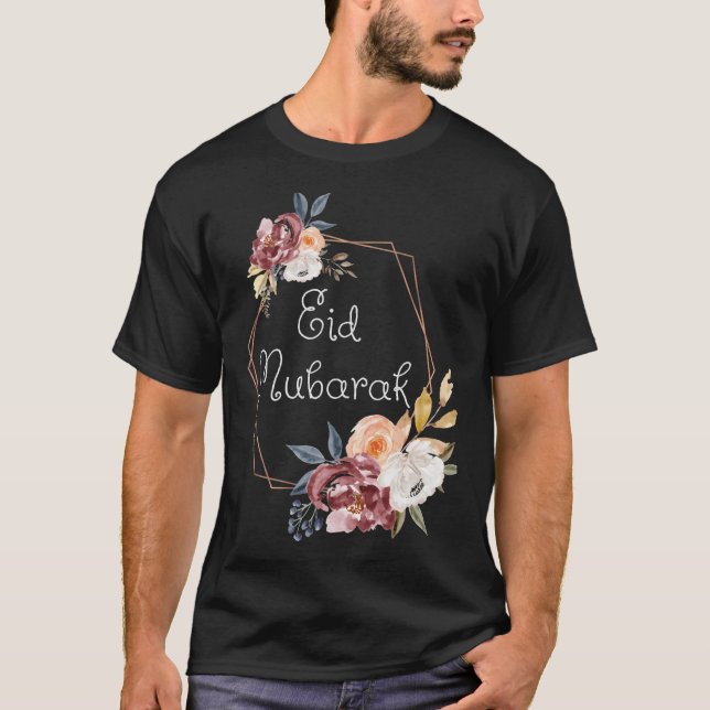 Jasmine + Marigold Islamic Muslim Hajj T Shirt (Framsida)