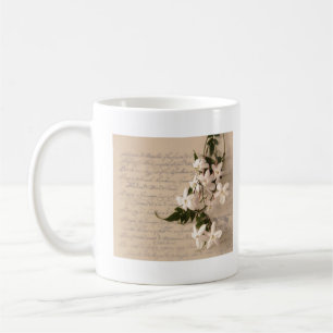 jasmine på det gamla skriptet dam långärmad t-shir kaffemugg