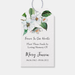 Jasmine Seed Packet Memorial Funeral Presentetikett