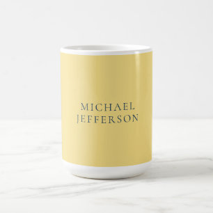 Jasmine & Skiffergrå Minimalistisk Enkel Modern Na Kaffemugg