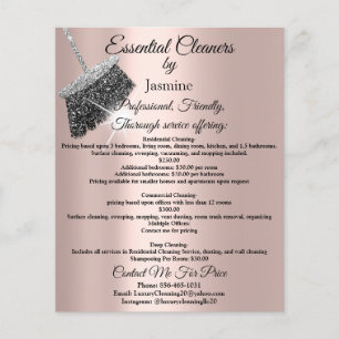Jasmine Städning Service House Keeping Ro Silver Flygblad