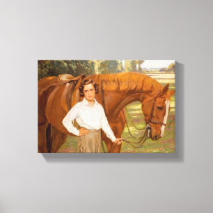 Jasmine the Horse (av Algernon Talmage) Canvastryck