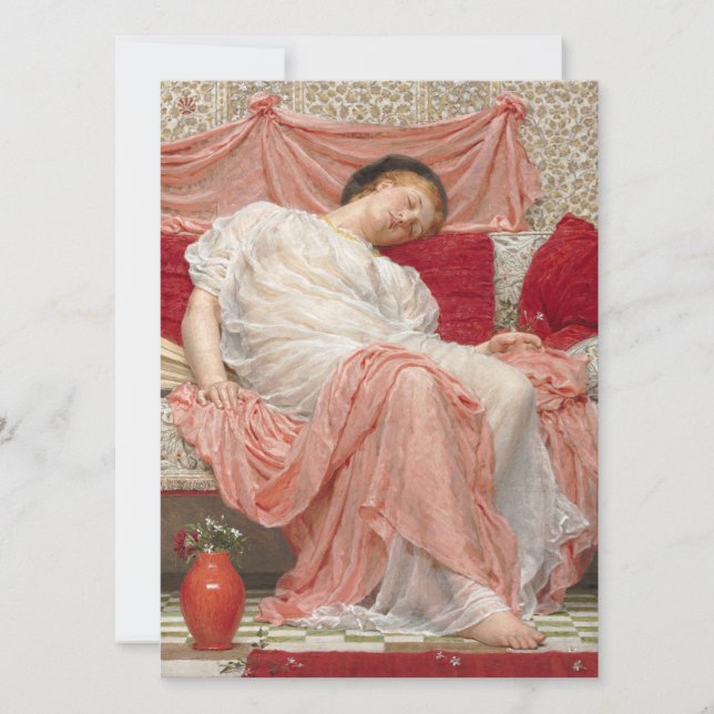 Jasmine (vacker ung sömnkvinna) kort (Framsida)