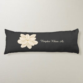 Jasmine Vit Blomma Elegant Namn Kroppskudde