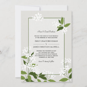 Jasmine Wedding-inbjudan Inbjudningar