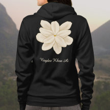 Jasmine White Flower Namn Fram- och Baksida