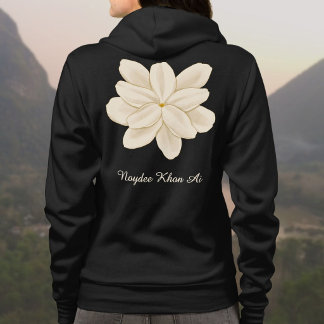 Jasmine White Flower Namn Fram- och Baksida T Shirt