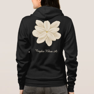 Jasmine White Flower Namn Fram- och Baksida T Shirt